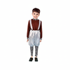 More Than Party Chocolate Helper Boys Costume Shiny Silver Pants 10-12y