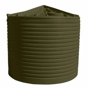 Clark Tanks 13600L Round Poly Water Tank - Bronze Olive