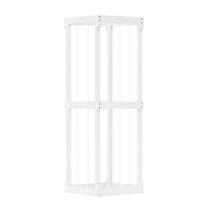 Costway Wooden Toy Storage Organizer Tall Display Rack white