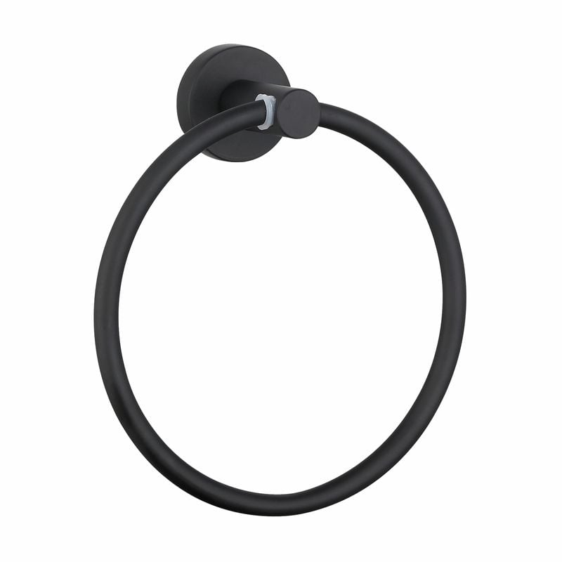 Resonance Matte Black Towel Ring