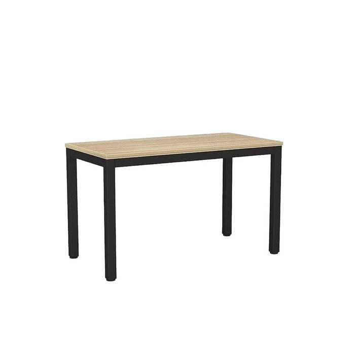 Olg Axis Table 4 Leg Black Frame New Oak Ravine Top 900mm Square