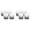 8pc Ecology Dion 260ml Hi Ball Tumbler Glassware Smoke Grey