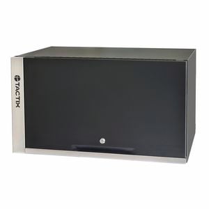 Tactix 66cm Black Overhead Lift-Up Door Cabinet