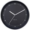 Nextime Berlin Glass Analogue 30cm Wall Clock - Black