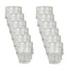 12PK Glass & Co Novelty Skeleton Skull Face Shot Shooter Cup 50ml Clear