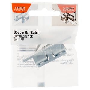 Taskmaster 58mm Zinc Double Ball Catch - 58mm