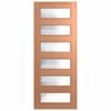 Hume 2040 x 820 x 40mm Entrance Door SPM Savoy Cathedral Glass XS26