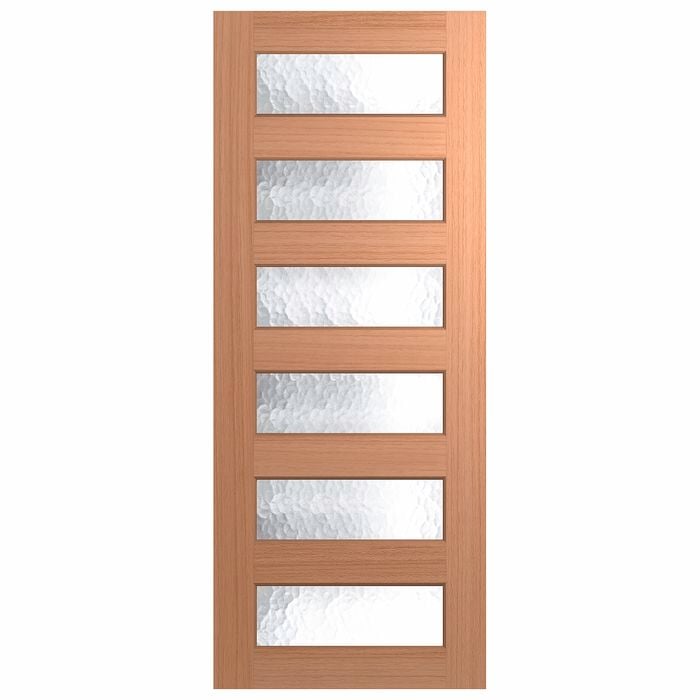 Hume 2040 x 820 x 40mm Entrance Door SPM Savoy Cathedral Glass XS26