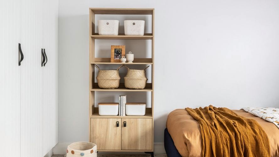 Groove Oak Hunter Bookcase Unit perfect for any room with its sleek, clean and modern look