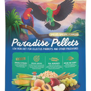 Vetafarm Paradise Pellets Low Iron Diet for Eclectus Parrots 2kg