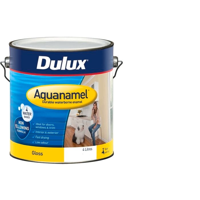 Dulux 4L Extra Bright Gloss Aquanamel Enamel Paint - 4L