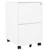 vidaXL Mobile File Cabinet White 39x45x67 cm