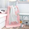 CottonMore Kids Children Cotton Knitted Blanket Unicorn Design Pram Blanket Throw - Pink