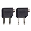 2PK Moki Airline 2 Pin Headphones/Earphones Aeroplane Adaptor Travel Audio Jack