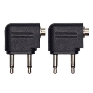 2PK Moki Airline 2 Pin Headphones/Earphones Aeroplane Adaptor Travel Audio Jack