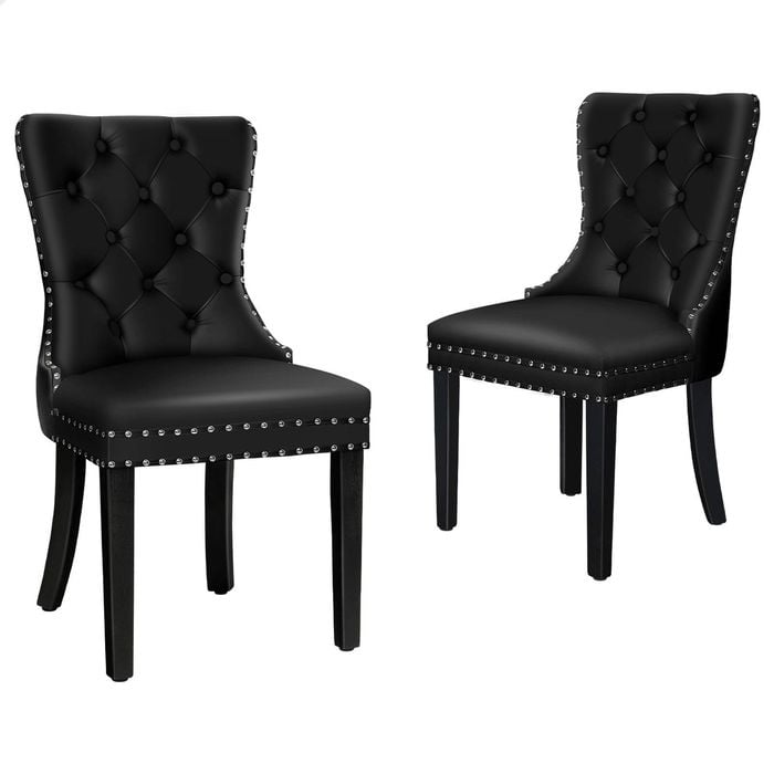 ALFORDSON Dining Chairs PU x2