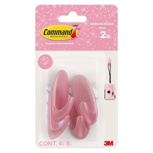 Command Glitter Hooks Blossom - 4 pack