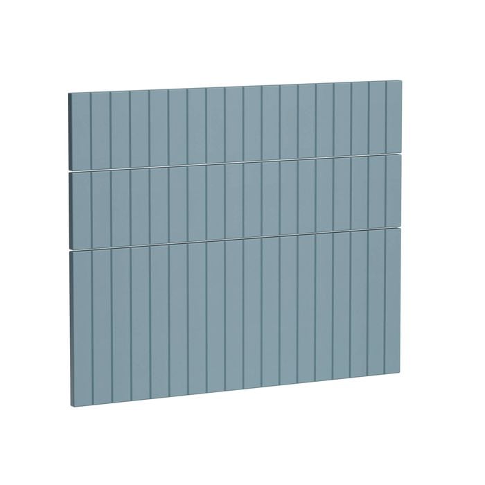 Kaboodle 900mm Danish Blue V-Groove 3 Drawer Panels