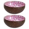 2x Musk 13cm Decorative Coco MOP Bowl Container Home Tabletop Desk Decor Round