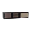 Modern Home Mabon Wall Mount Shelf 113cm(W) x 66cm(D) x 78cm(H) - Black & Taupe