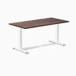 Desky Fixed Height American Rustic Pine Softwood Desk 1500x750mm White Leg