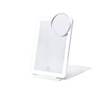 Travel Makeup Mirror 10X Magnifying 80 LED Lights 3-Color USB Rechargeable
