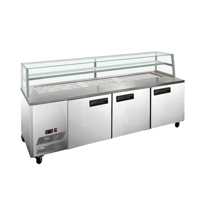 Thermaster Three Door Deluxe Sandwich Bar  - Salad Bar Fridges (scb/21)