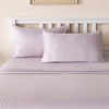 LINENOVA 1800TC Striped Microfibre Sheet Set-Light Purple King