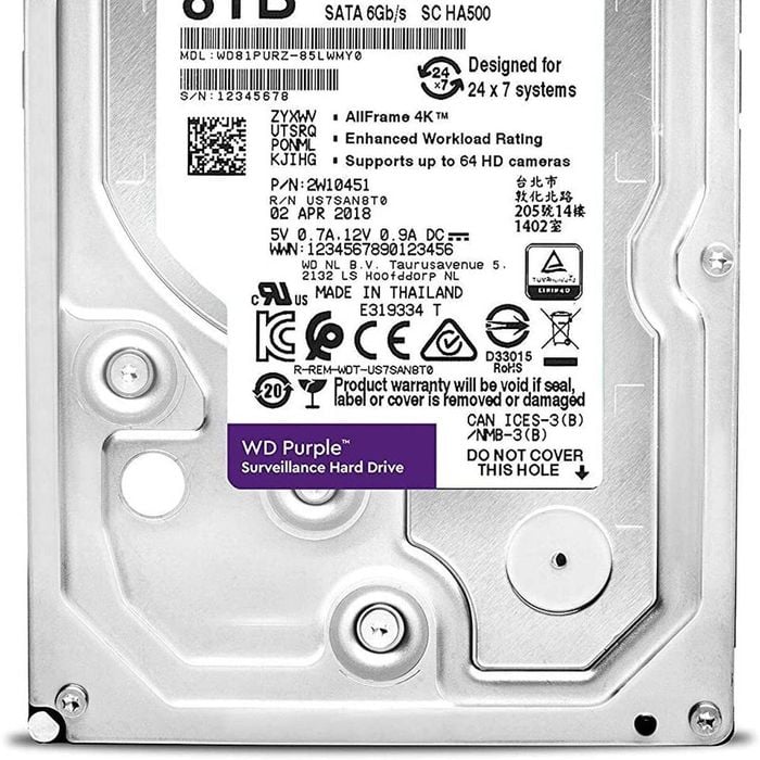 Western Digital WD82PURZ 8TB HDD