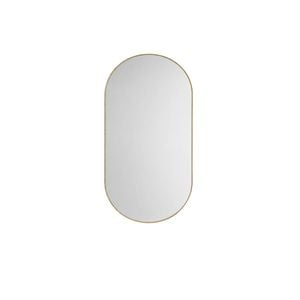 Attica 900 x 450mm Brushed Gold Nobu Framed Mirror
