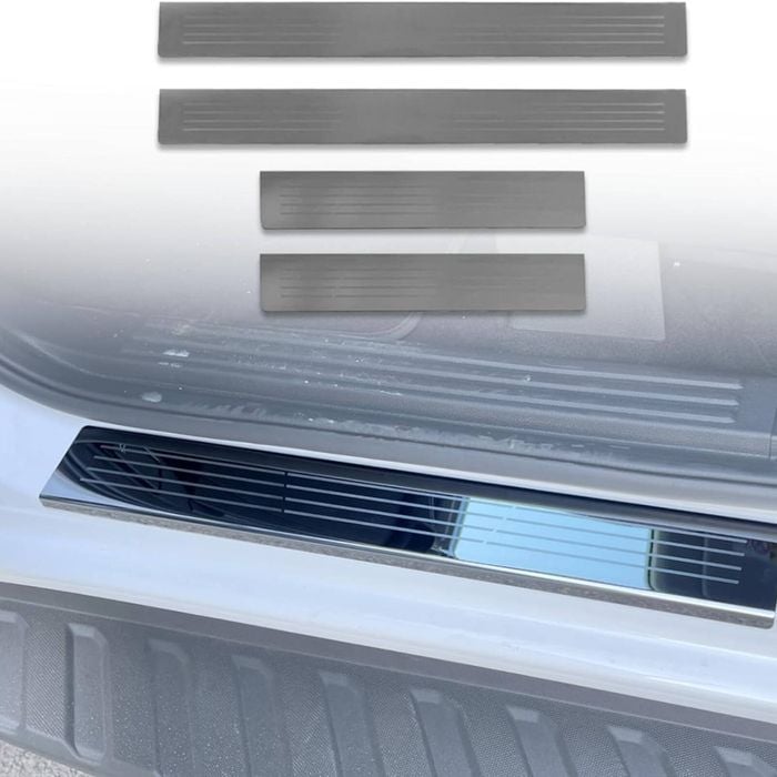 AUSGO Stainless Steel Door Sill Protector for Ford Ranger Next-Gen 2022-Onwards Scuff Plate Cover