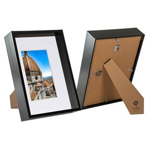 Nicola Spring 3d Deep Box Frames With A5 Mount - A4 (8" X 12") - Black - Pack Of 2