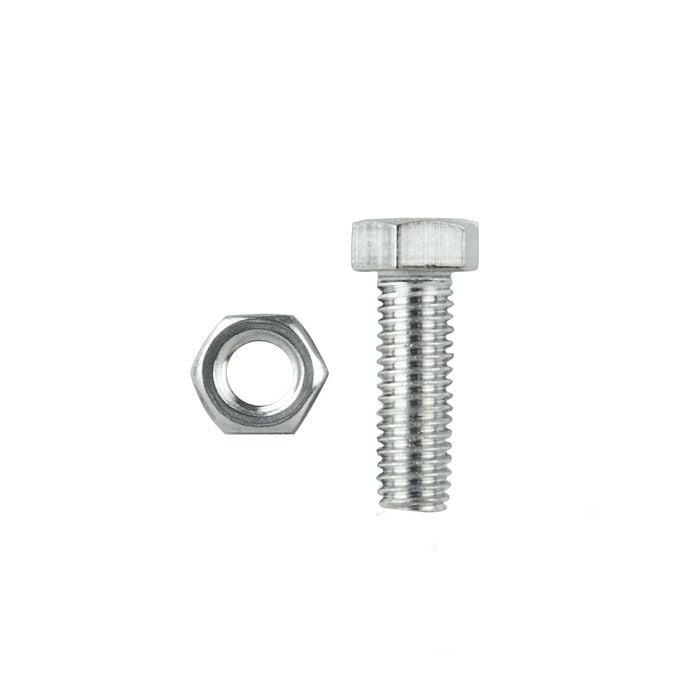 Pinnacle M10 x 10mm Stainless Steel Hex Head Bolts And Nuts - 6 Pack