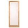 Corinthian 2340 x 620 x 35mm Internal Door White Oak Moda Translucent Glass AMODG1