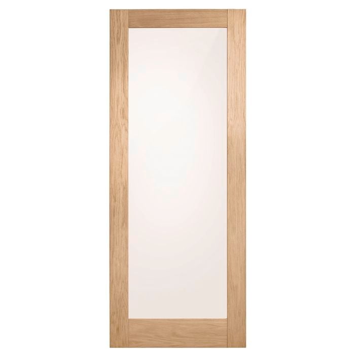 Corinthian 2340 x 620 x 35mm Internal Door White Oak Moda Translucent Glass AMODG1