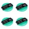 4PK Lemon & Lime Silicone Collapsible Air Fryer Tray Round 19.5cm - Assorted