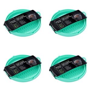 4PK Lemon & Lime Silicone Collapsible Air Fryer Tray Round 19.5cm - Assorted