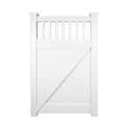 RapidFence 1130 x 1800mm White Hampton PVC Gate