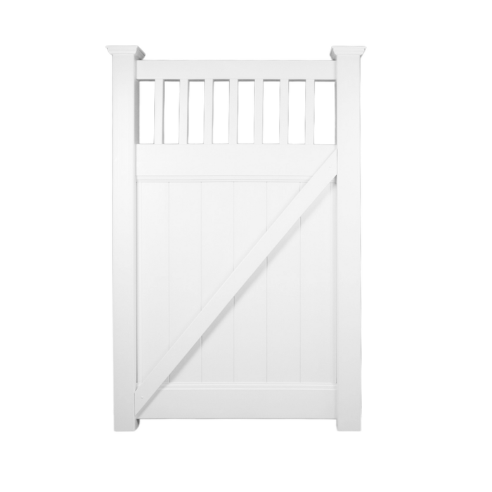 RapidFence 1130 x 1800mm White Hampton PVC Gate