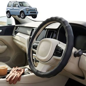 Australian Goose Steering Wheel Cover for Suzuki Jimny 2018 - Current (Auto) Circle Black