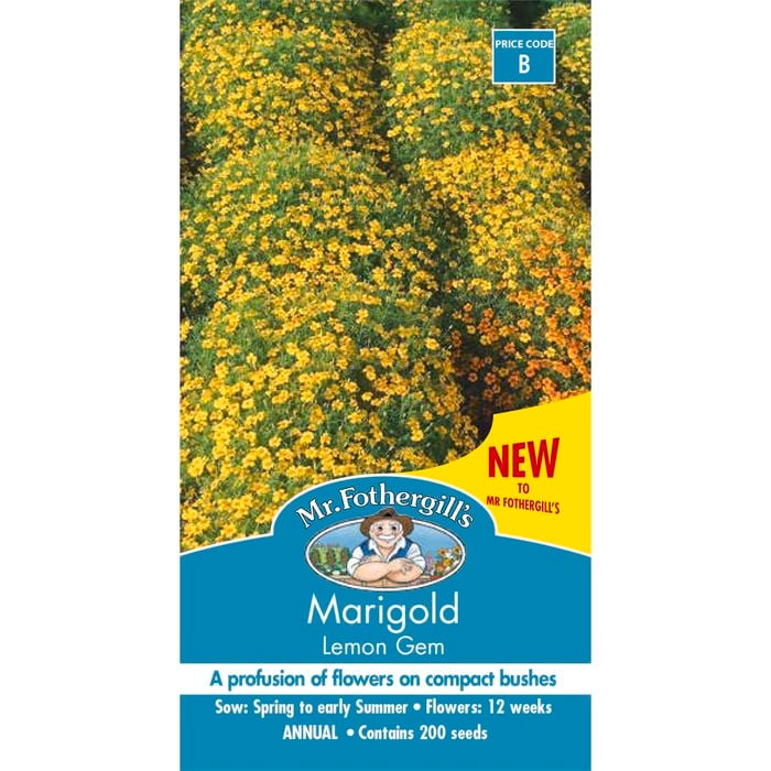 Mr Fothergill's Marigold Lemon Gem Seeds