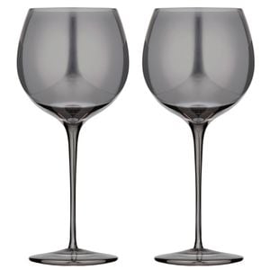 2pc Tempa Verity Gin/Tonic Drink Crystal Glass Set - Smoke