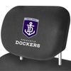 FREMANTLE DOCKERS Official AFL Universal Headrest Cover Pairs