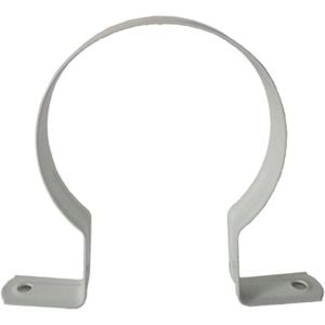 Kinetic 90mm White Plastic Coat Saddle Standoff Clips - 4 Pack