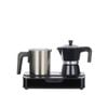 Leaf & Bean Electric Espresso Maker With Milk Frother & Warmer 1100w  Black 31x14.5x18cm