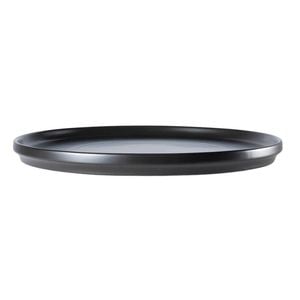 Share Round Stoneware Serving Platter 32cm Black Alex Liddy
