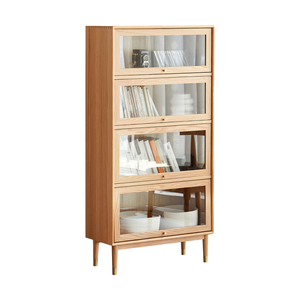 Miuz 4-tier Cabinet Bookcase Stand Bookshelf Display Shelf Storage Display Rack