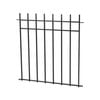 Peak 860mm Black Steel No-Dig Fencing Manchester Fence Panel