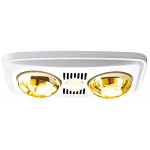 HPM 3-in-1 Bathroom 2 Heat/Fan/Light White