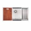 Mondella Rococo Stainless Steel Single Bowl Ledger Sink With Accessories